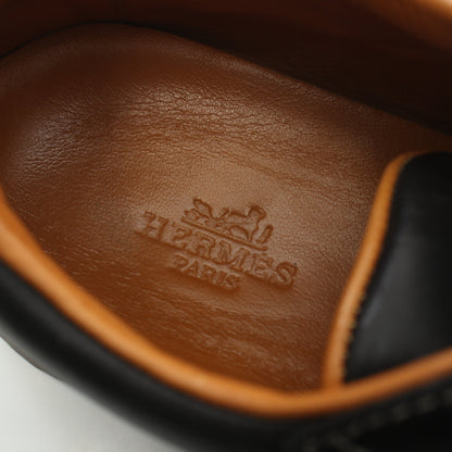 クイック スニーカー レザー ブラック エルメス シューズ HERMES