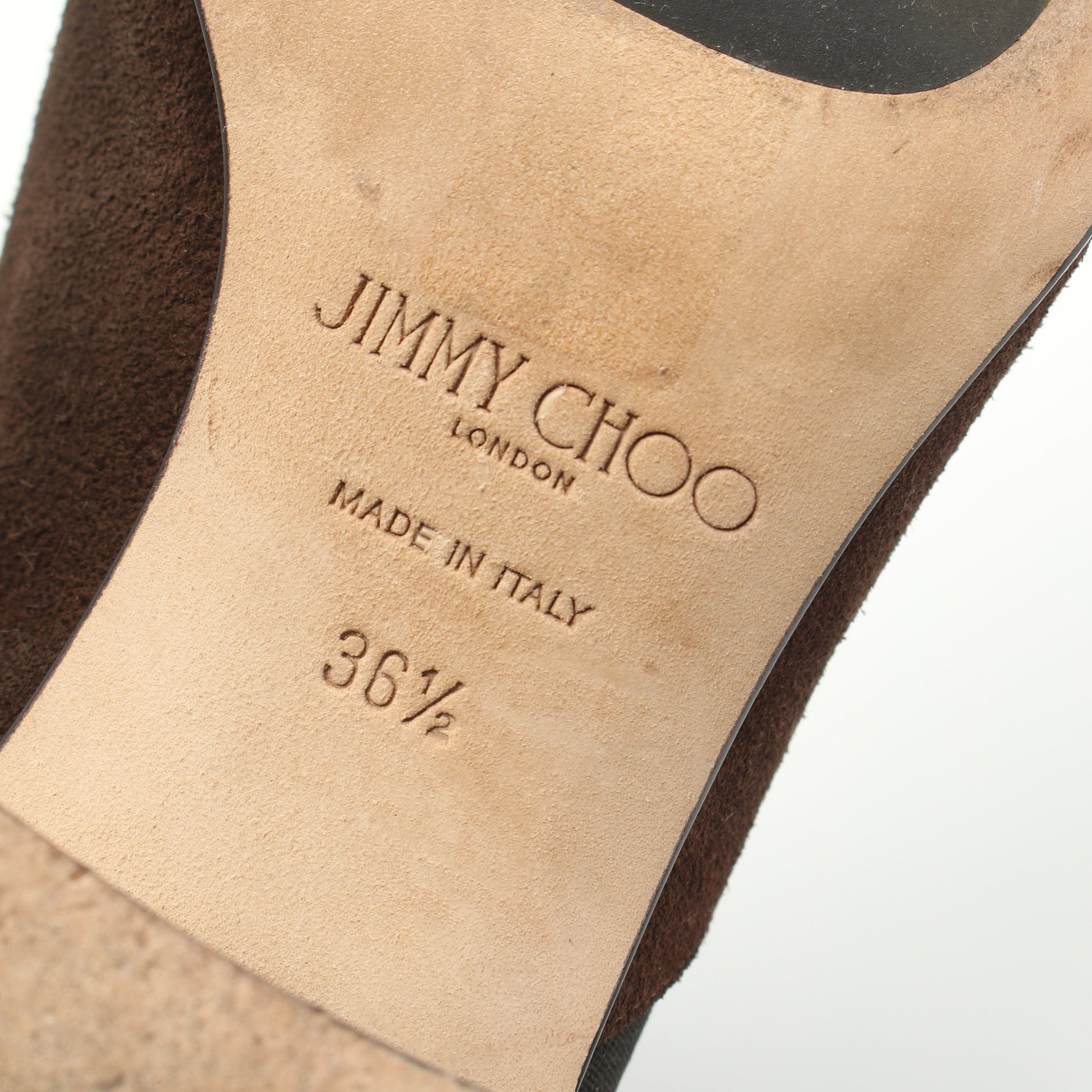 HALLOW サイドゴアブーツ スエード ブラウン ジミーチュウ シューズ JIMMY CHOO