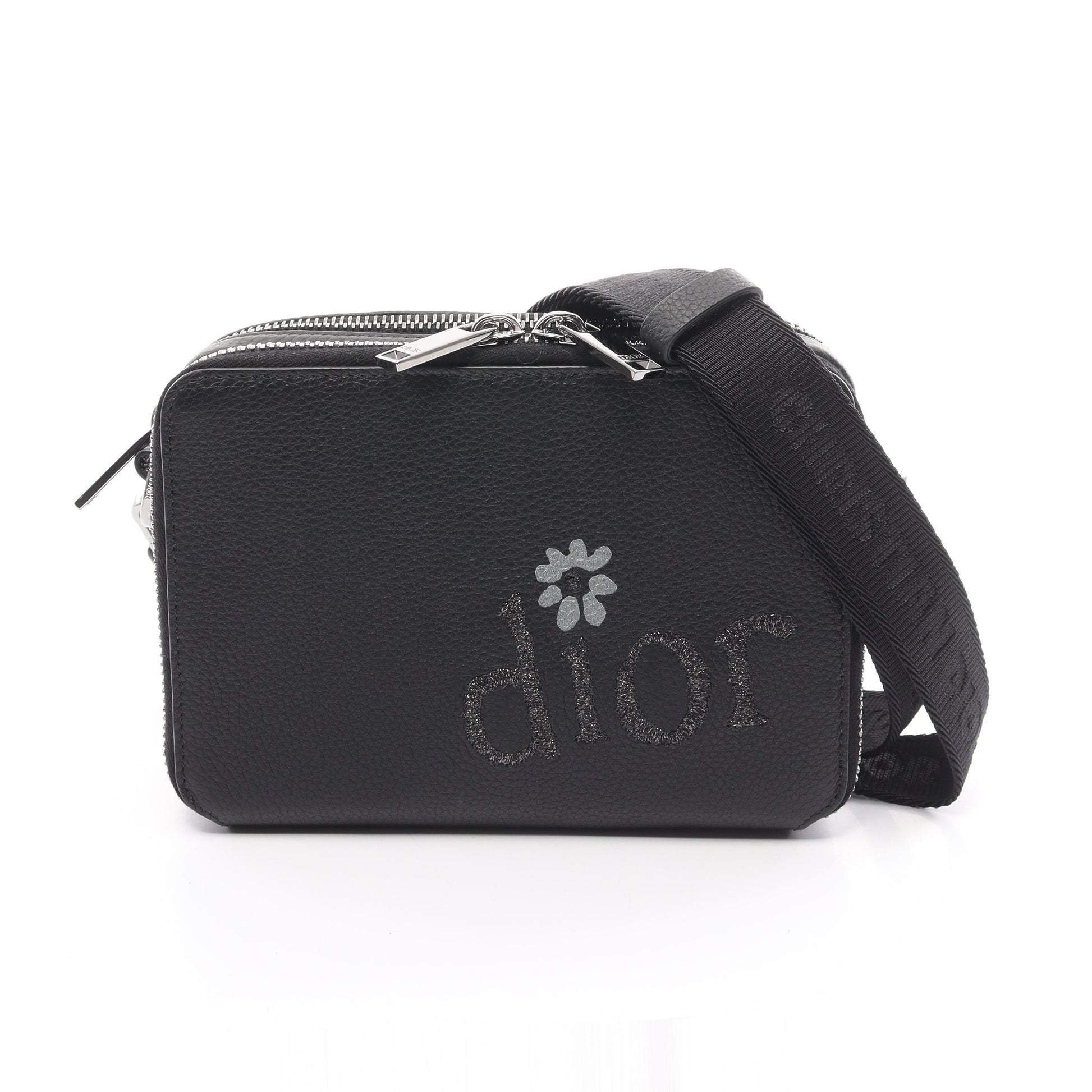 DIOR × BY ERL ポーチ ショルダーバッグ レザー ブラック ディオール バッグ DIOR