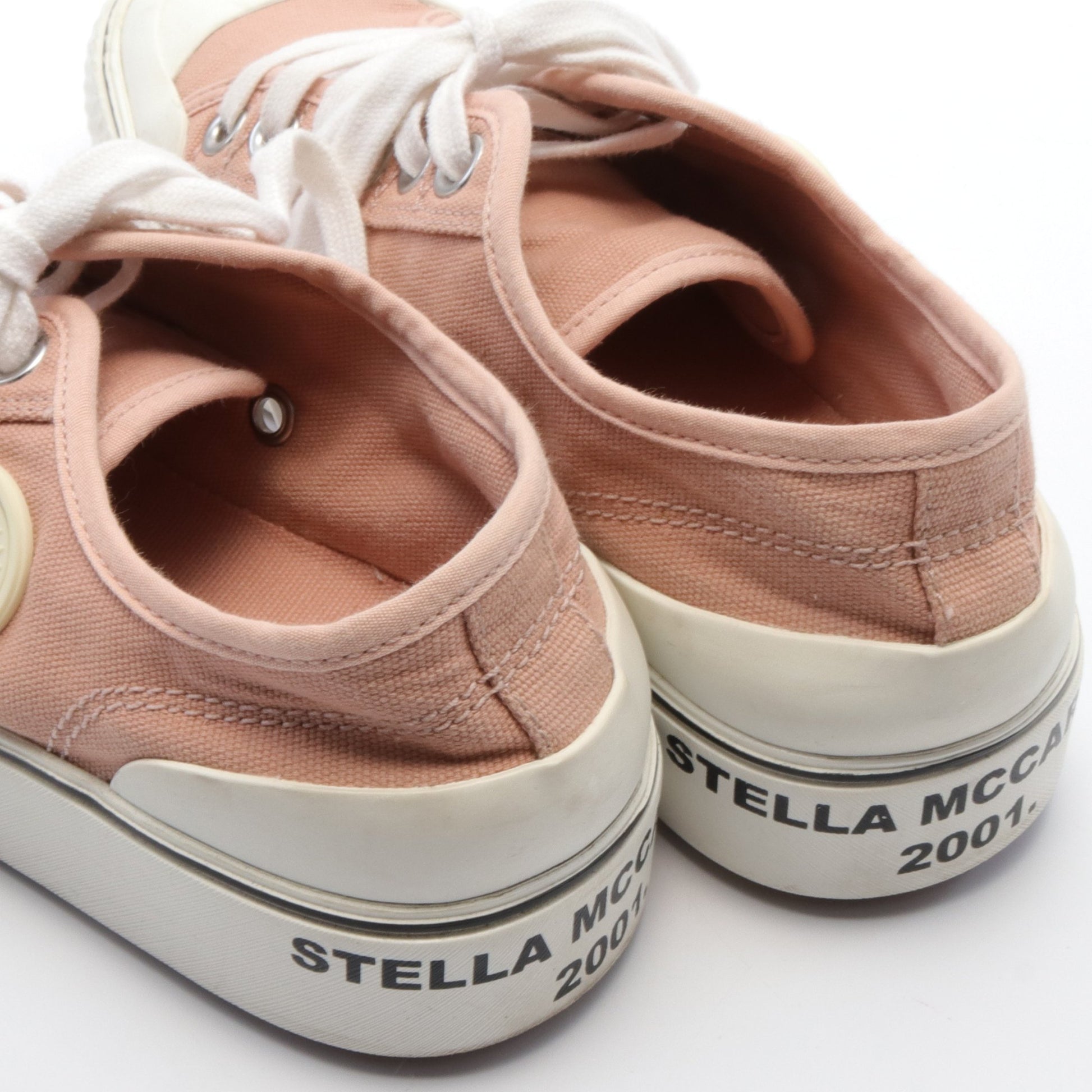 ローカットスニーカー ロゴ キャンバス コーラルピンク ステラマッカートニー シューズ Stella McCartney