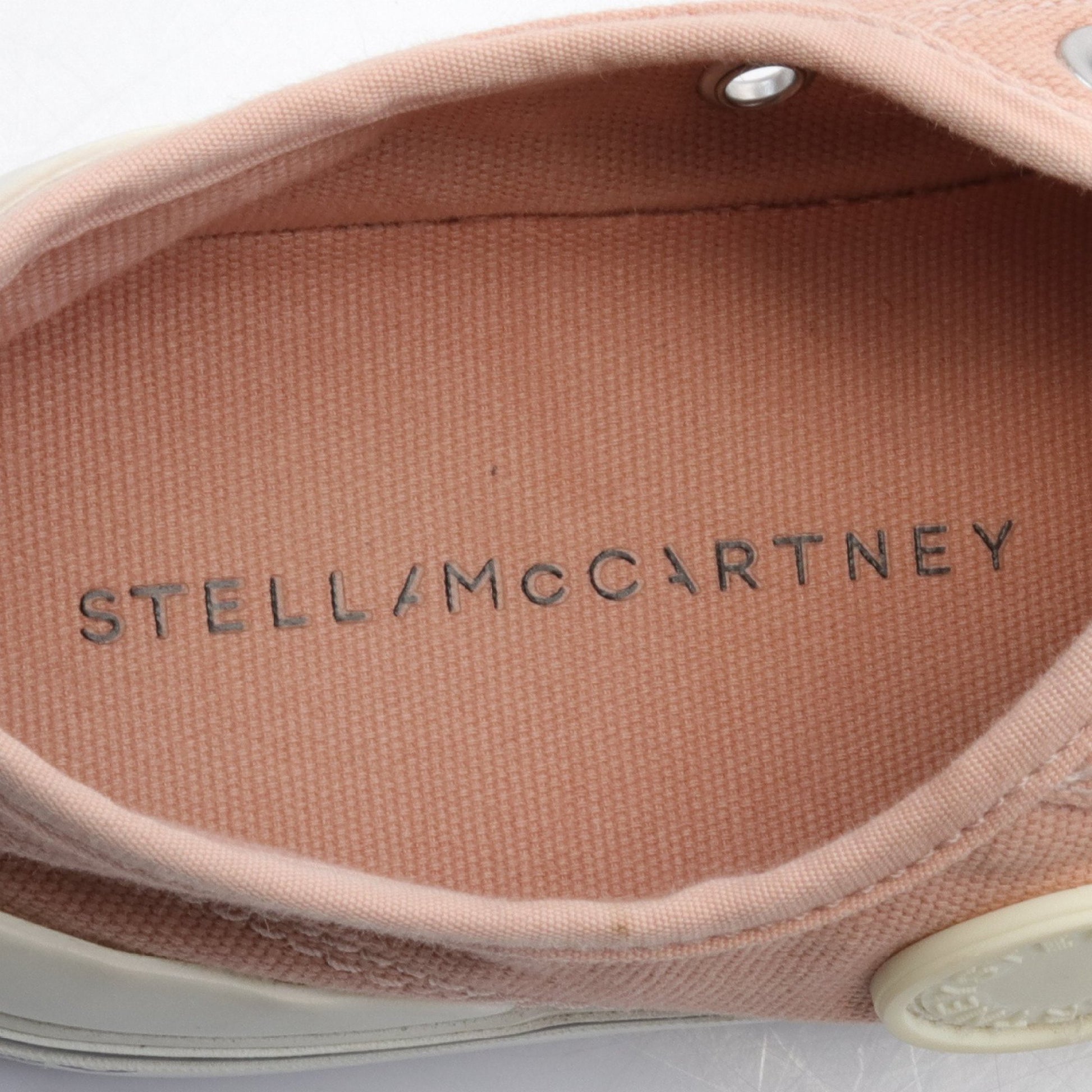 ローカットスニーカー ロゴ キャンバス コーラルピンク ステラマッカートニー シューズ Stella McCartney