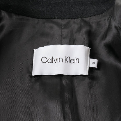 チェスターコート ウール カシミヤ ブラック カルバンクライン アウター Calvin Klein