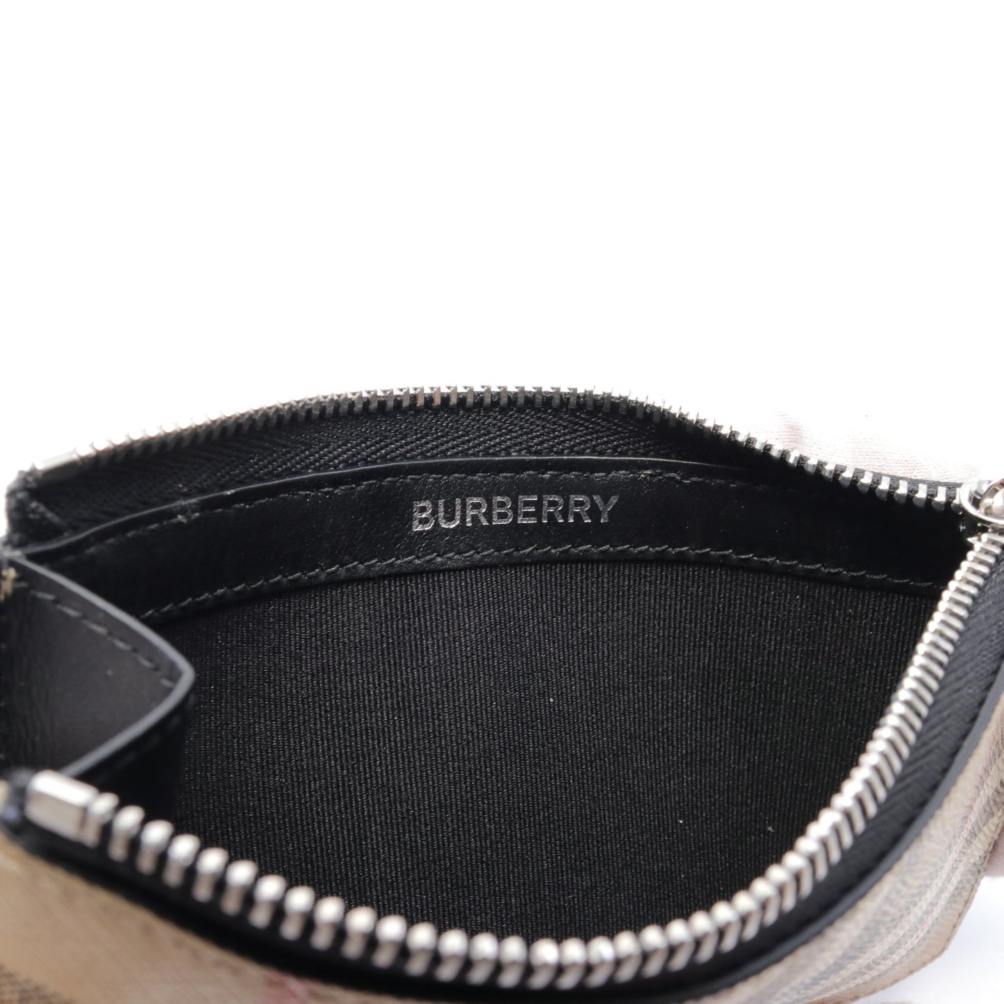 フラグメントケース カードケース コインケース ノバ PVC レザー ベージュ ブラック マルチカラー バーバリー 財布・小物 BURBERRY