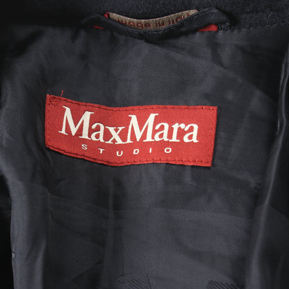 チェスターコート ウール ネイビー マックスマーラステュディオ アウター Max Mara Studio