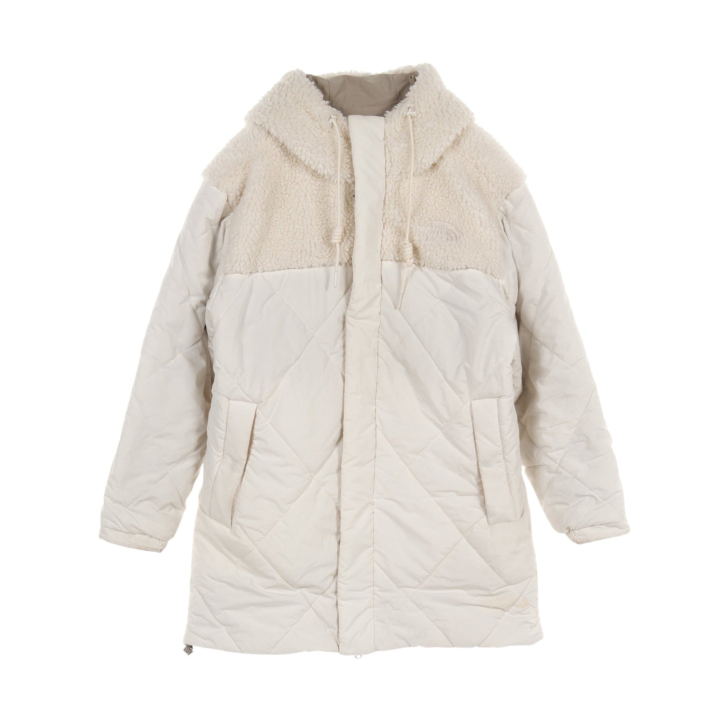 WHITE LABEL NEILTON RVS V PARKA ナイロンジャケット オフホワイト グレーベージュ リバーシブル フード付き ザノースフェイス アウター THE NORTH FACE