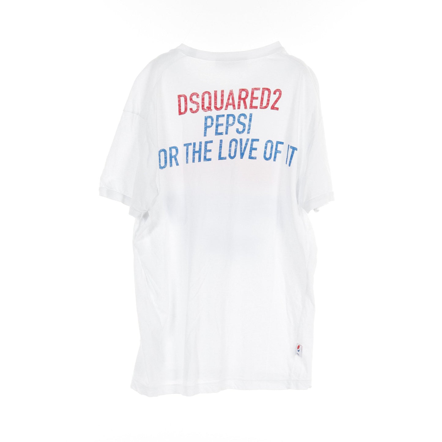 Tシャツ クルーネック ロゴプリント コットン ホワイト マルチカラー ディースクエアード トップス DSQUARED2