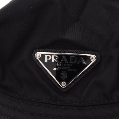 Re-Nylon バケット ハット ナイロン ブラック 三角プレート プラダ 財布・小物 PRADA