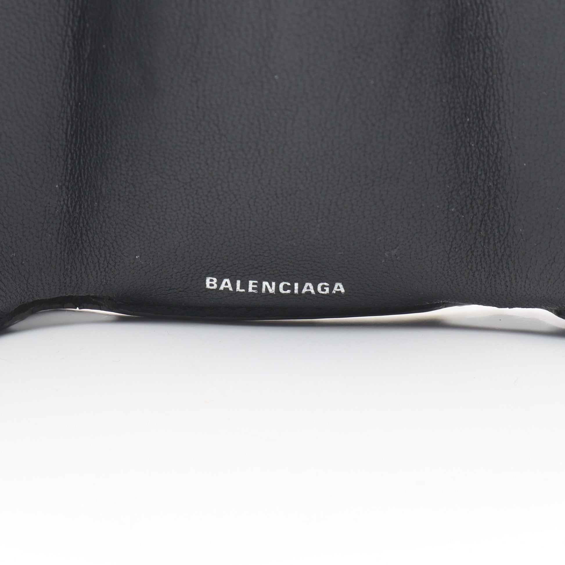 EVERYDAY MINI WALLET 三つ折り財布 コンパクトウォレット レザー シルバー ラメ バレンシアガ 財布・小物 BALENCIAGA