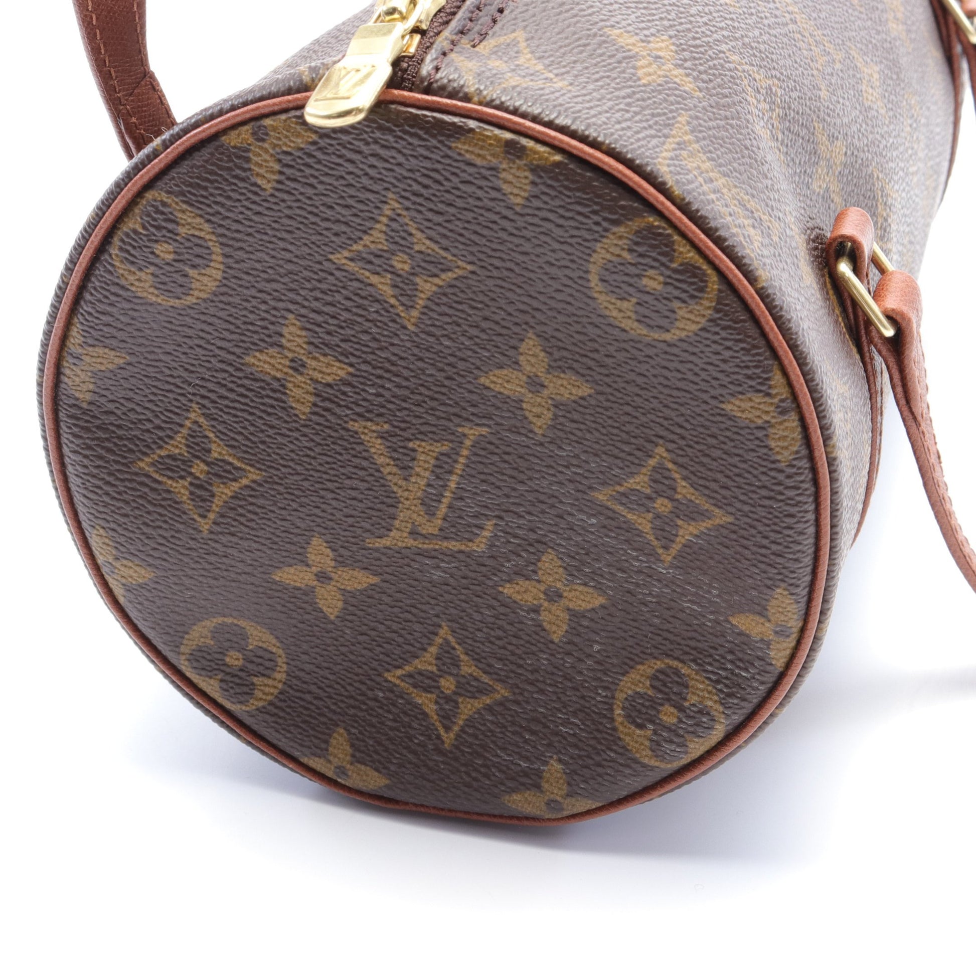 パピヨン26 モノグラム 旧型 ハンドバッグ PVC レザー ブラウン ルイヴィトン バッグ LOUIS VUITTON