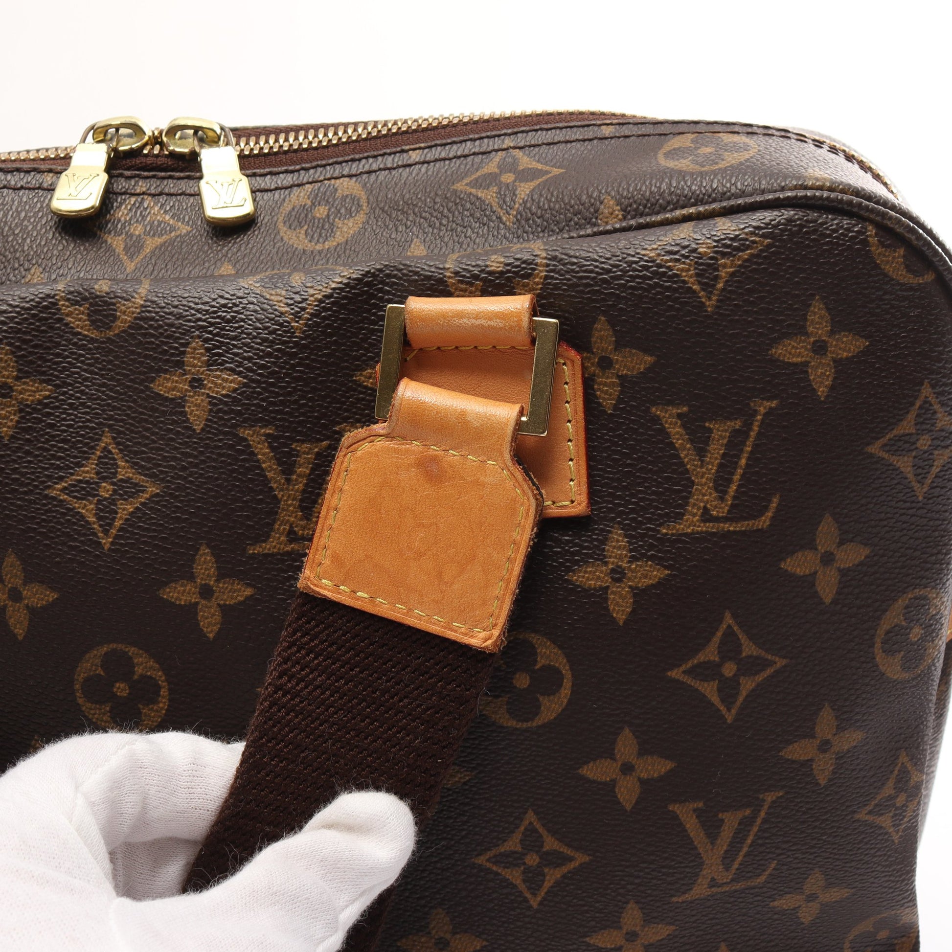 サック ボスフォール モノグラム ハンドバッグ PVC レザー ブラウン 2WAY ルイヴィトン バッグ LOUIS VUITTON