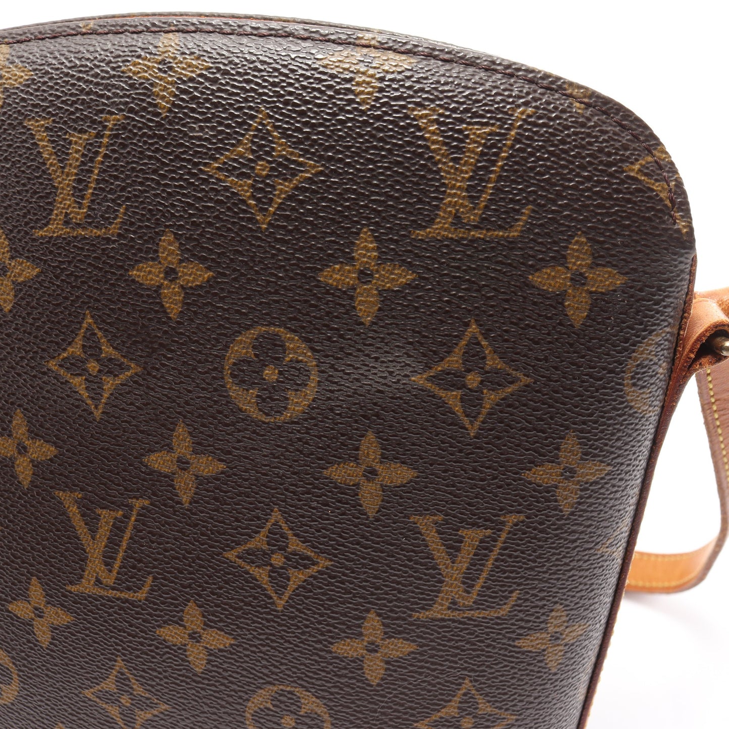 ドルーオ モノグラム ショルダーバッグ PVC レザー ブラウン ルイヴィトン バッグ LOUIS VUITTON