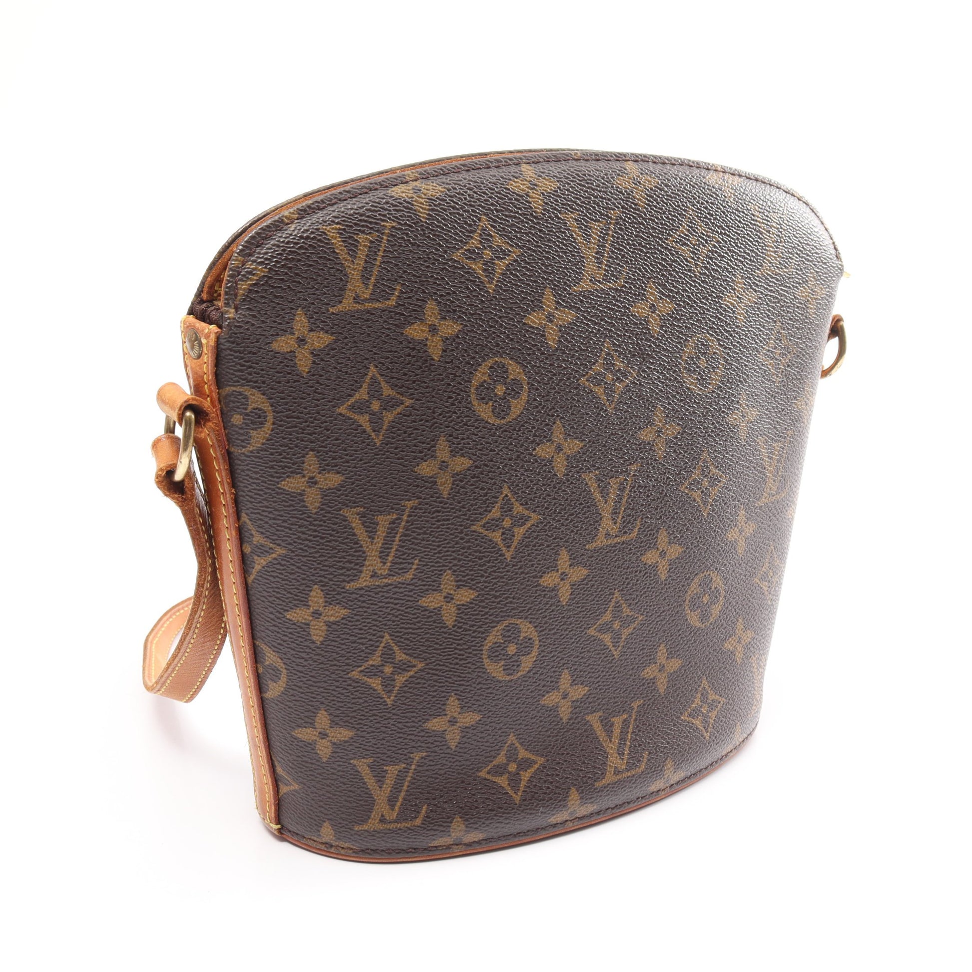 ドルーオ モノグラム ショルダーバッグ PVC レザー ブラウン ルイヴィトン バッグ LOUIS VUITTON