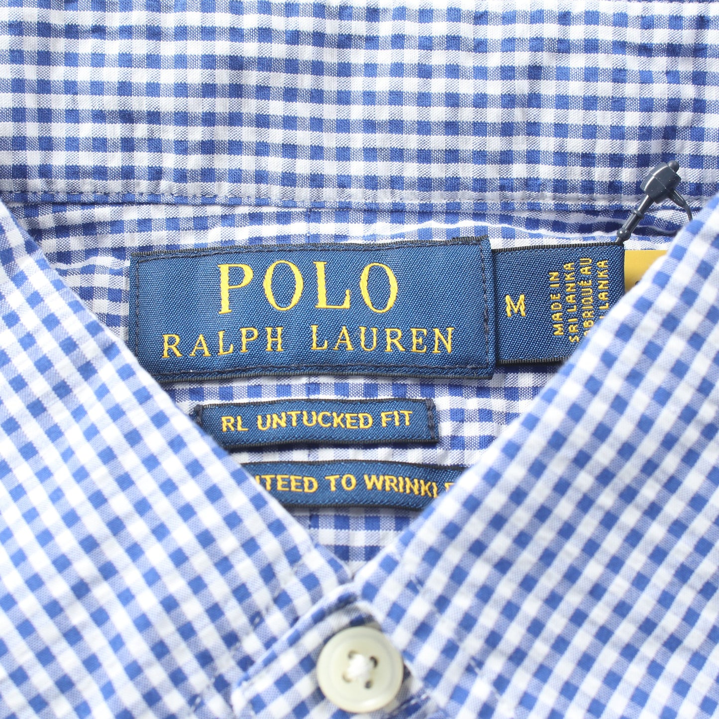 シャツ 半袖 ギンガムチェック コットン ブルー ホワイト ポロラルフローレン トップス Polo Ralph Lauren