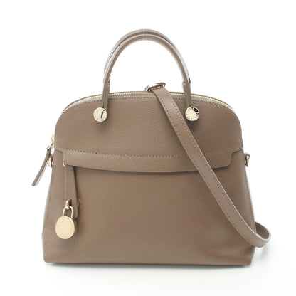 PIPER S パイパー ハンドバッグ レザー グレーブラウン 2WAY フルラ バッグ FURLA