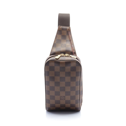 ジェロニモス ダミエエベヌ ボディバッグ PVC ブラウン ルイヴィトン バッグ LOUIS VUITTON