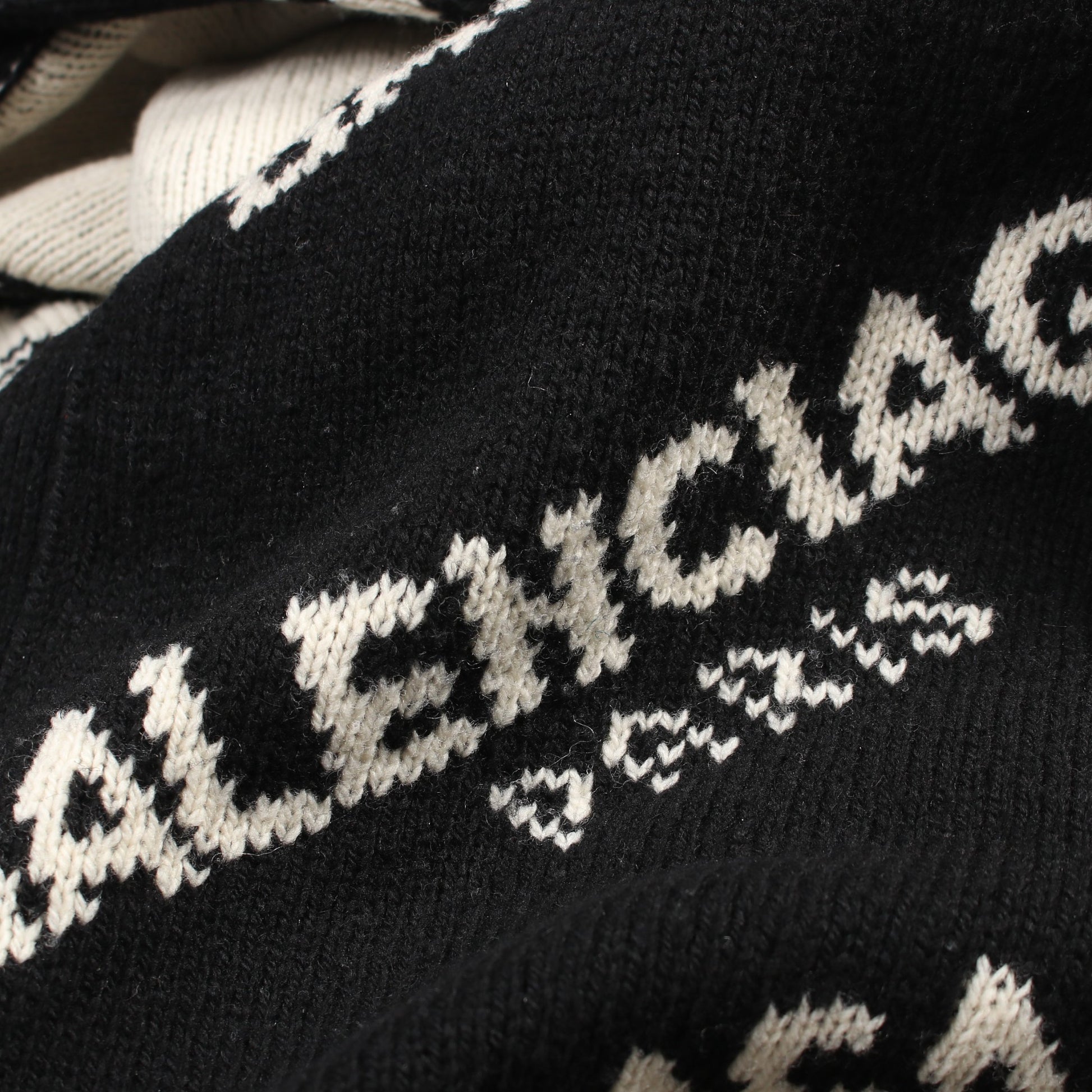 ALL OVER LOGO CARDIGAN カーディガン ウール キャメル ブラック オフホワイト バレンシアガ トップス BALENCIAGA