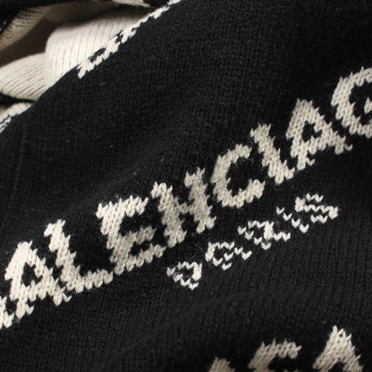 ALL OVER LOGO CARDIGAN カーディガン ウール キャメル ブラック オフホワイト バレンシアガ トップス BALENCIAGA