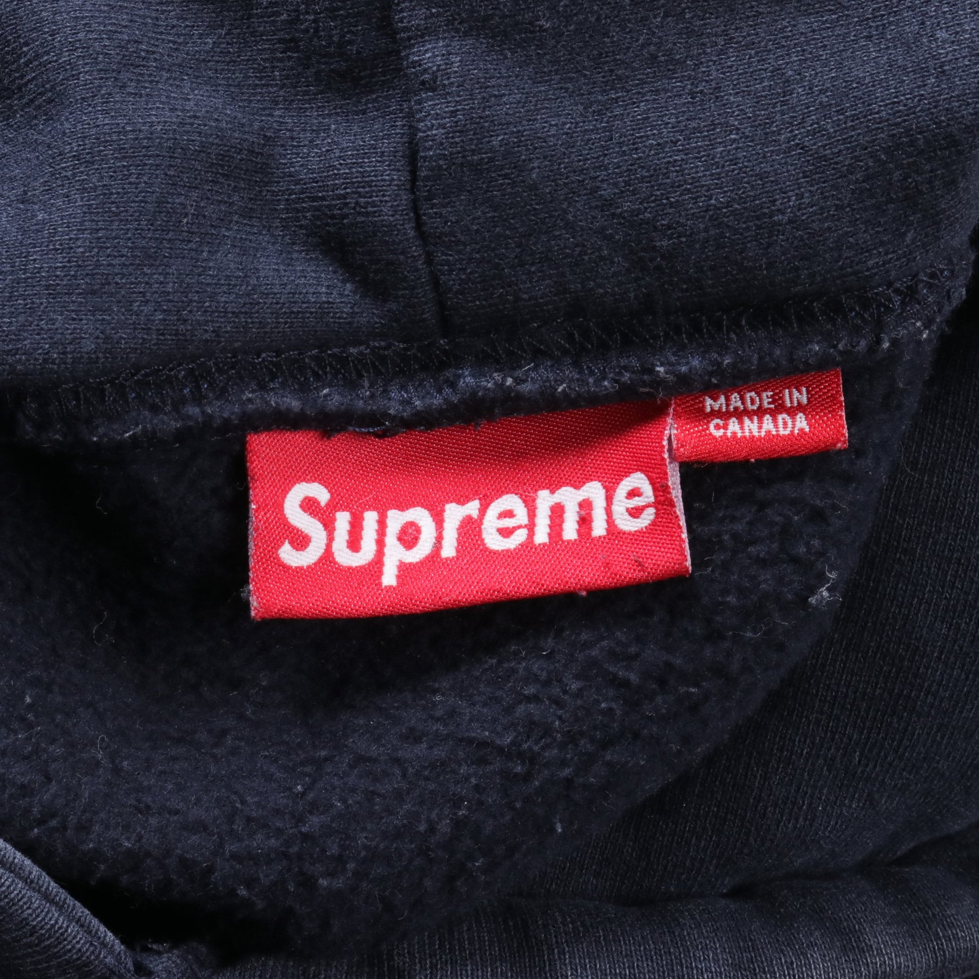 プルオーバーパーカー コットン ネイビー シュプリーム トップス Supreme