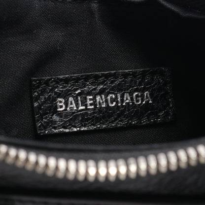 LE CAGOLE XS ル カゴール ワンショルダーバッグ レザー ブラック バレンシアガ バッグ BALENCIAGA