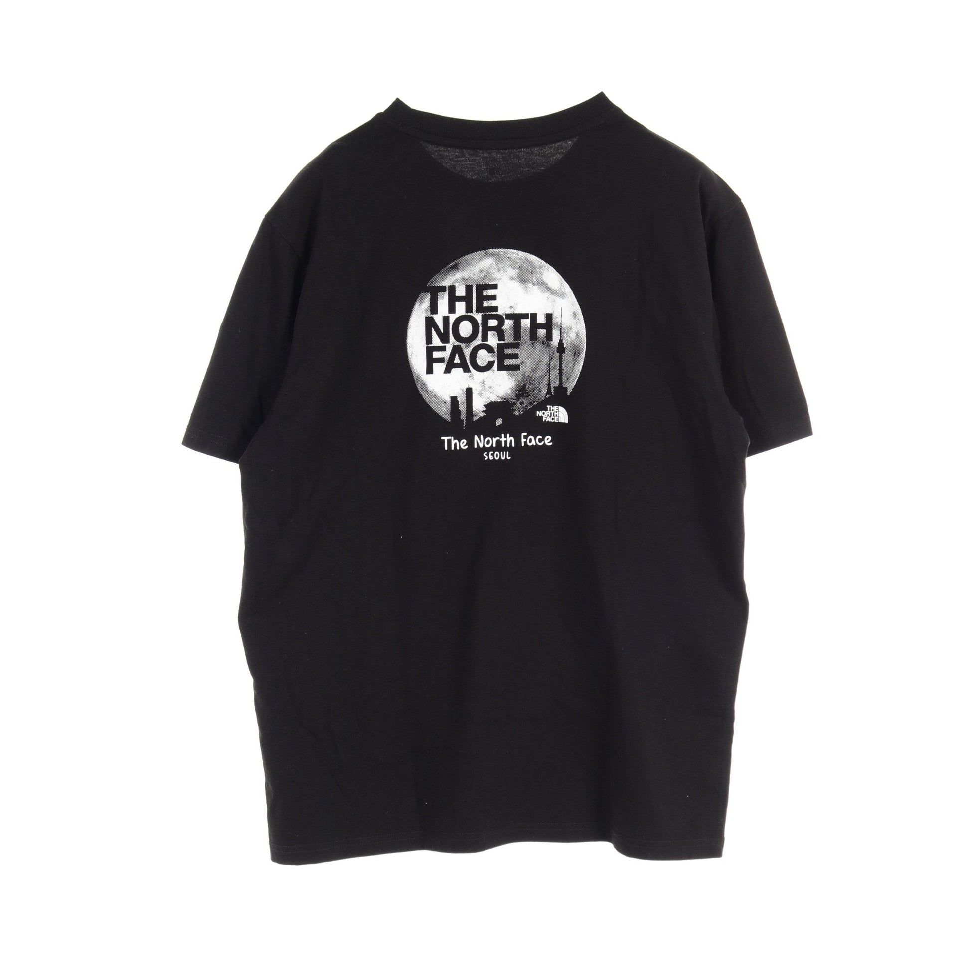 WHITE LABEL TNF SEOUL EDITION Tシャツ ロゴプリント コットン ブラック ザノースフェイス トップス THE NORTH FACE