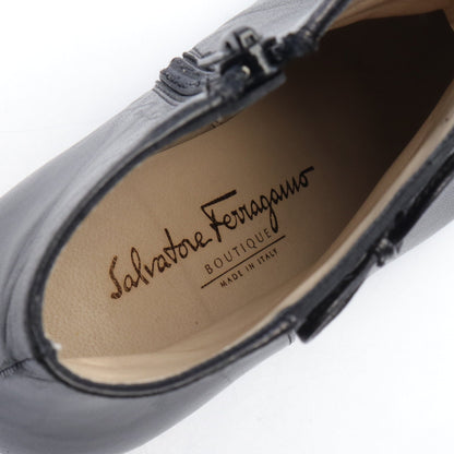 ブーツ レザー ブラック サルヴァトーレフェラガモ シューズ Salvatore Ferragamo