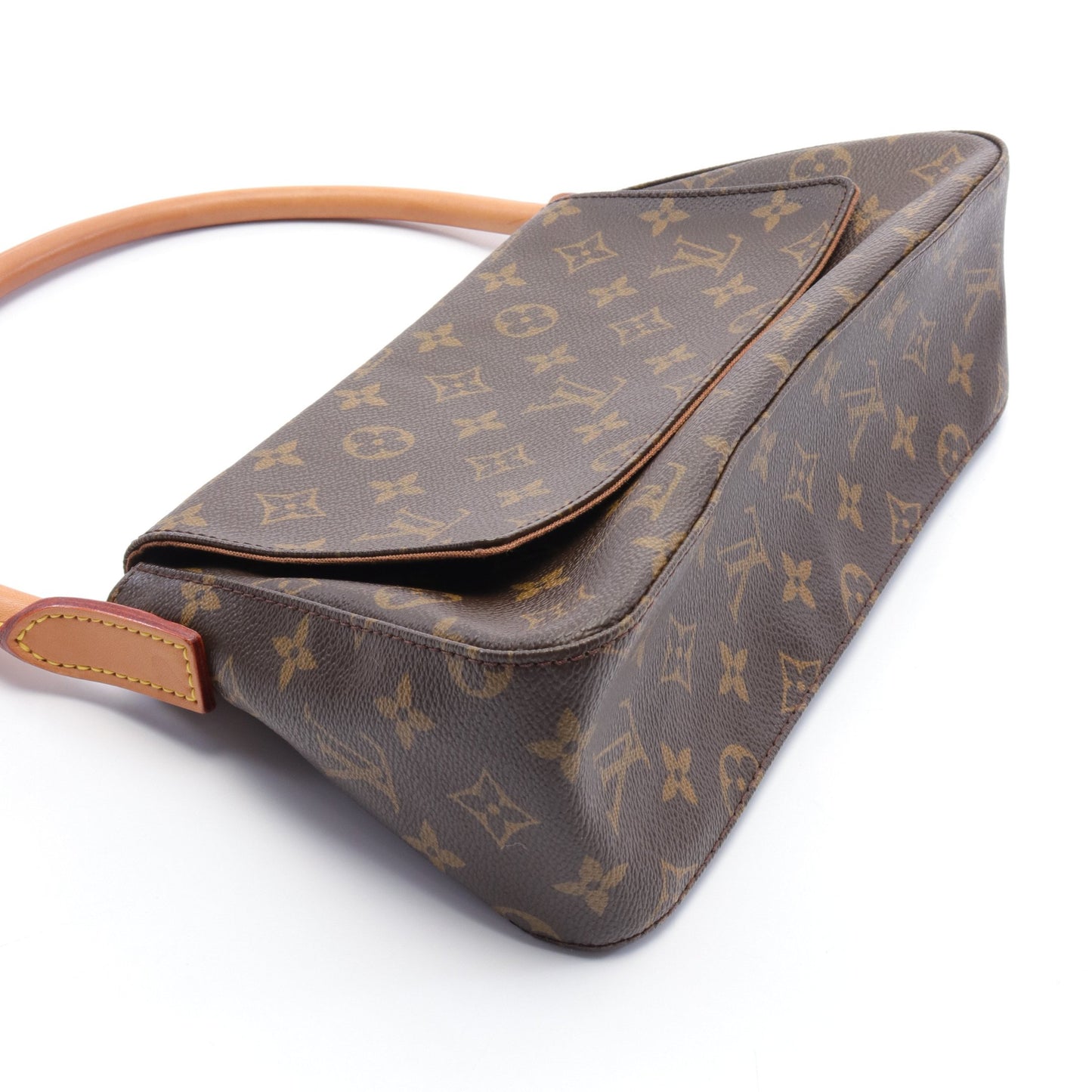 ミニルーピング モノグラム ハンドバッグ PVC レザー ブラウン ルイヴィトン バッグ LOUIS VUITTON