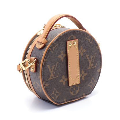 ミニ ボワット シャポー モノグラム ハンドバッグ PVC レザー ブラウン 2WAY ルイヴィトン バッグ LOUIS VUITTON