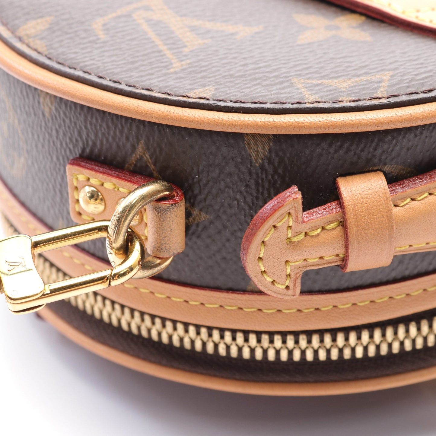ミニ ボワット シャポー モノグラム ハンドバッグ PVC レザー ブラウン 2WAY ルイヴィトン バッグ LOUIS VUITTON