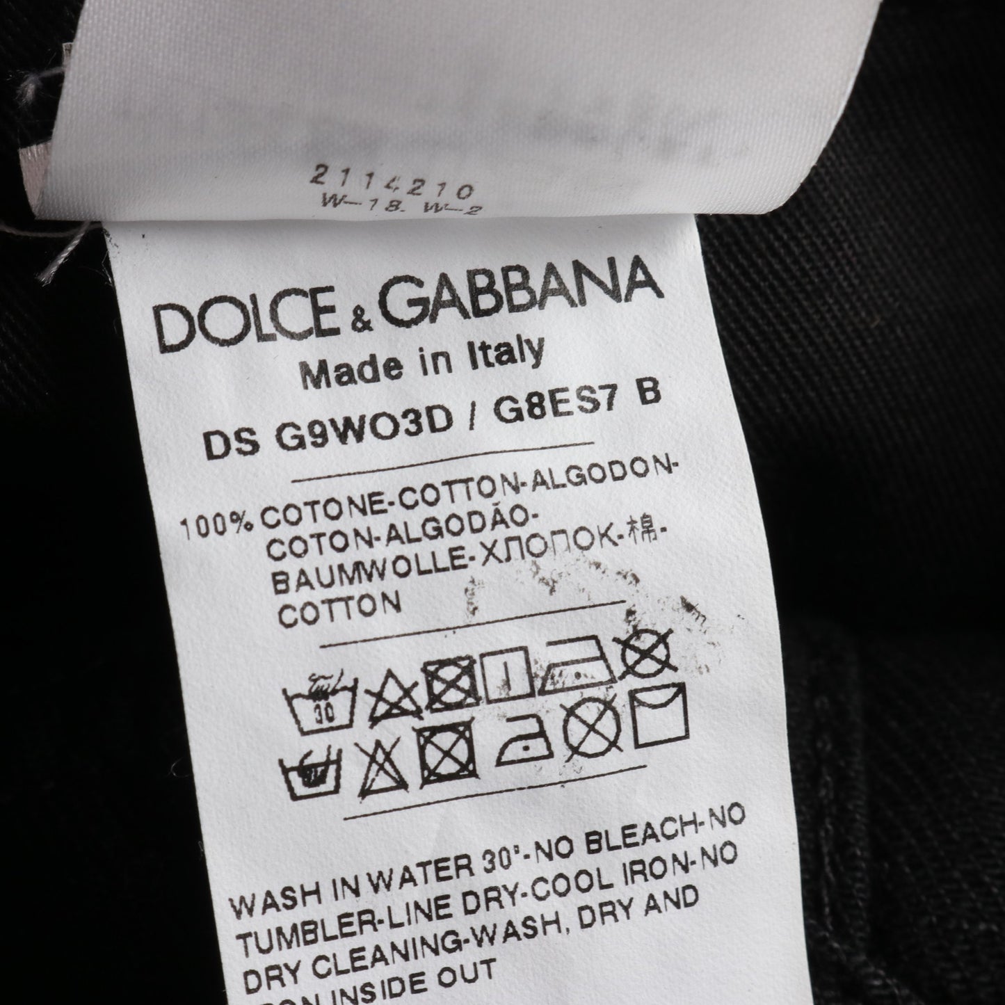 デニムジャケット レオパード コットン ブラック ドルチェアンドガッバーナ アウター DOLCE&GABBANA