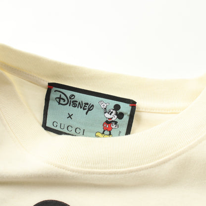 GUCC I × Disney ミッキーマウス Tシャツ カットソー クルーネック コットン アイボリー グッチ トップス GUCCI