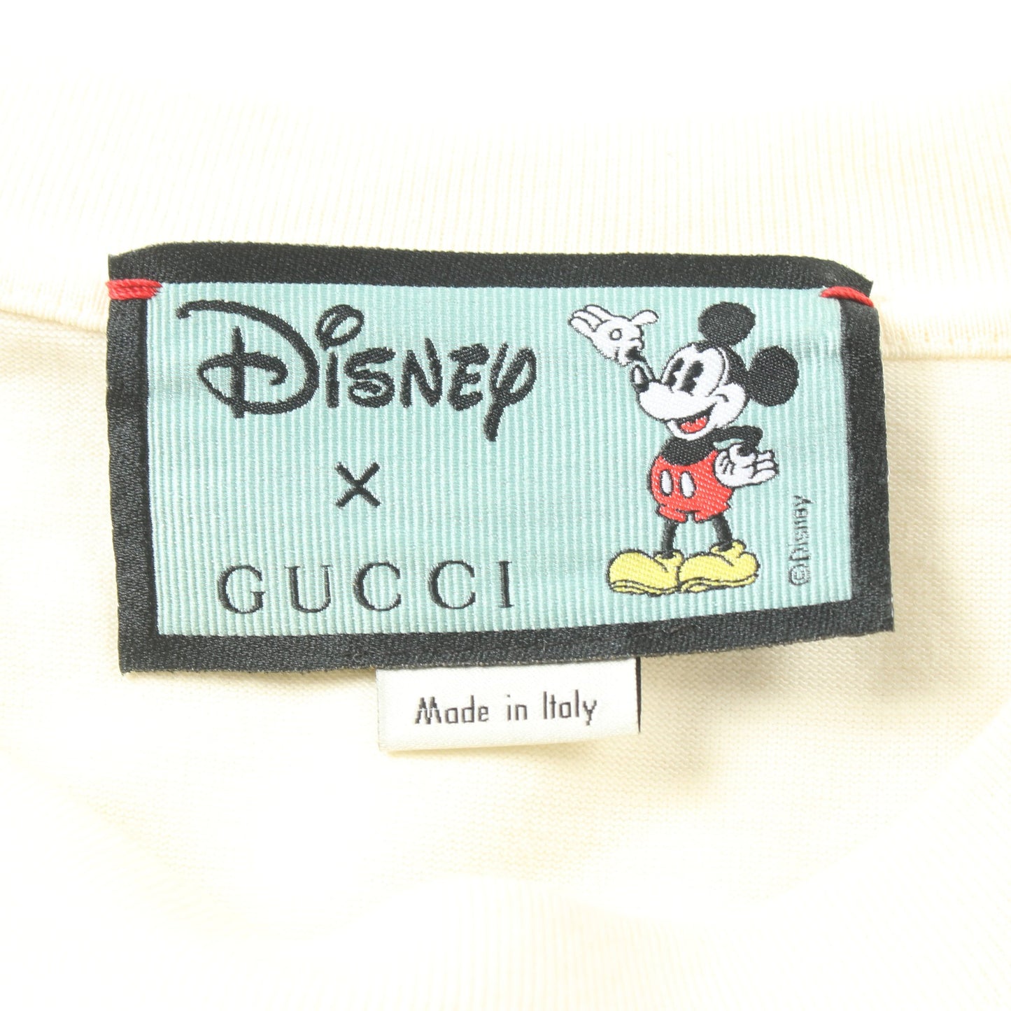 GUCC I × Disney ミッキーマウス Tシャツ カットソー クルーネック コットン アイボリー グッチ トップス GUCCI