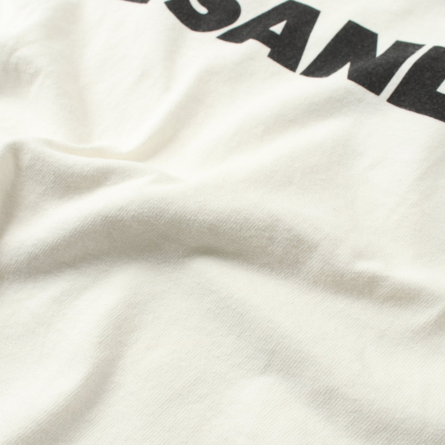 Tシャツ クルーネック ロゴプリント コットン ホワイト ジルサンダー トップス JIL SANDER