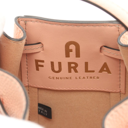 MIASTELLA ミアステラ バケットバッグ ミニ Marmo C ハンドバッグ レザー ライトピンク 2WAY フルラ バッグ FURLA