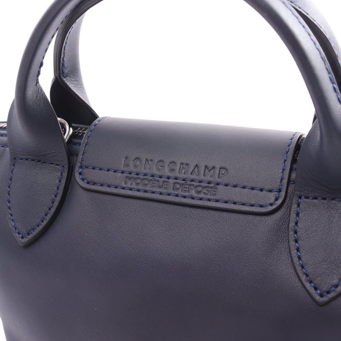 ル プリアージュ エクストラ トップハンドルバッグ XS ハンドバッグ レザー ネイビー 2WAY ロンシャン バッグ LONGCHAMP