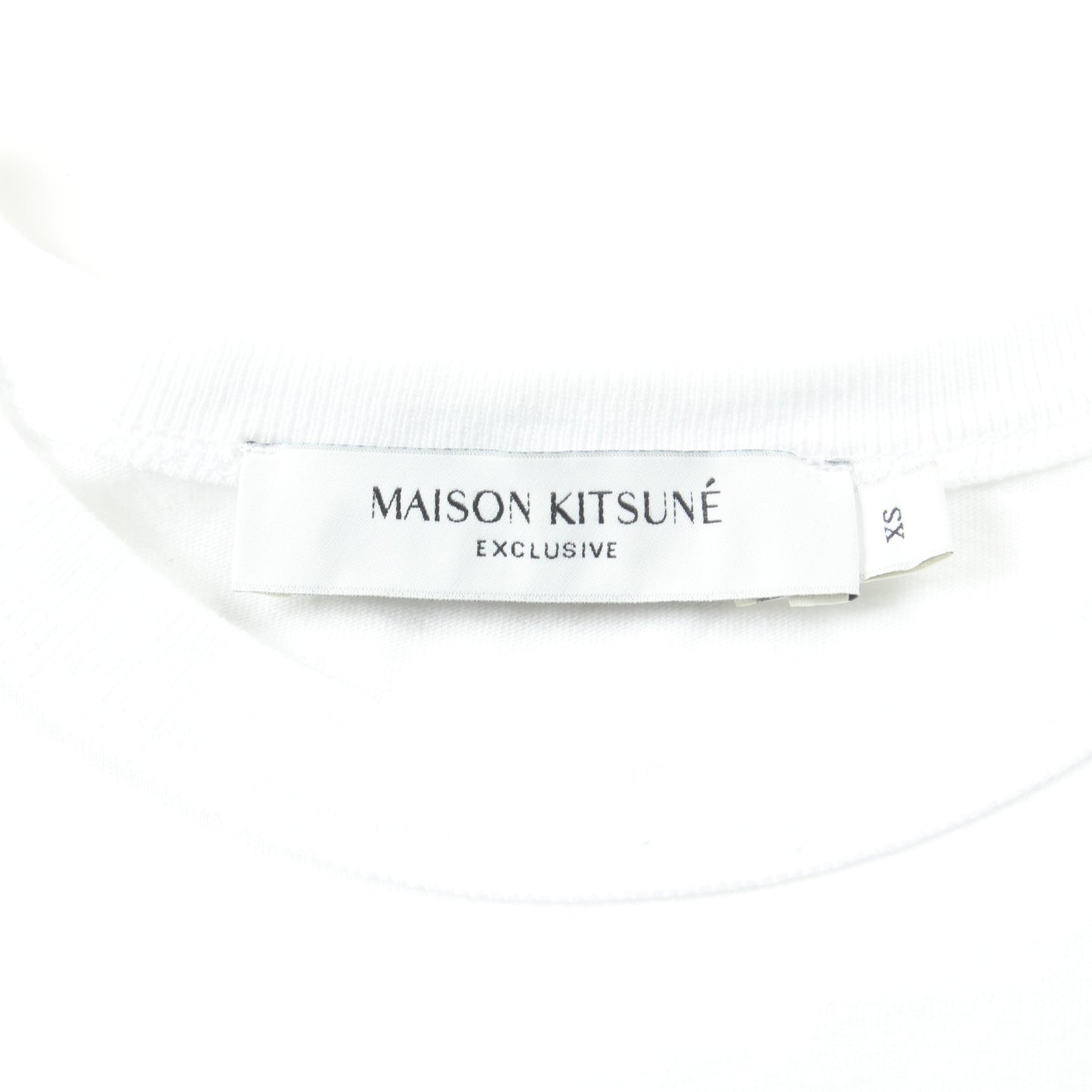 JE T'AIME CLASSIC Tシャツ クルーネック プリント コットン ホワイト メゾンキツネ トップス MAISON KITSUNE