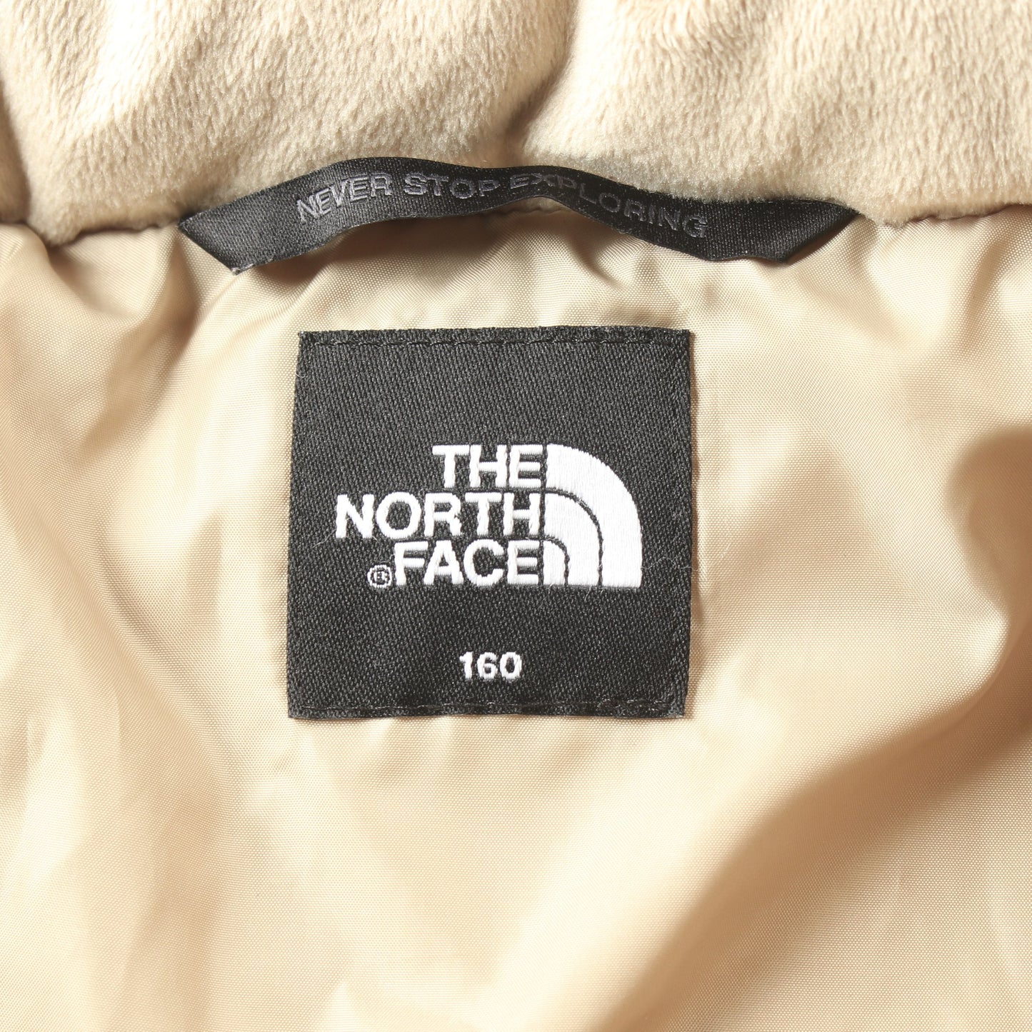 WHITE LABEL ダウンジャケット ナイロン ベージュ キッズ フード付き ザノースフェイス アウター THE NORTH FACE