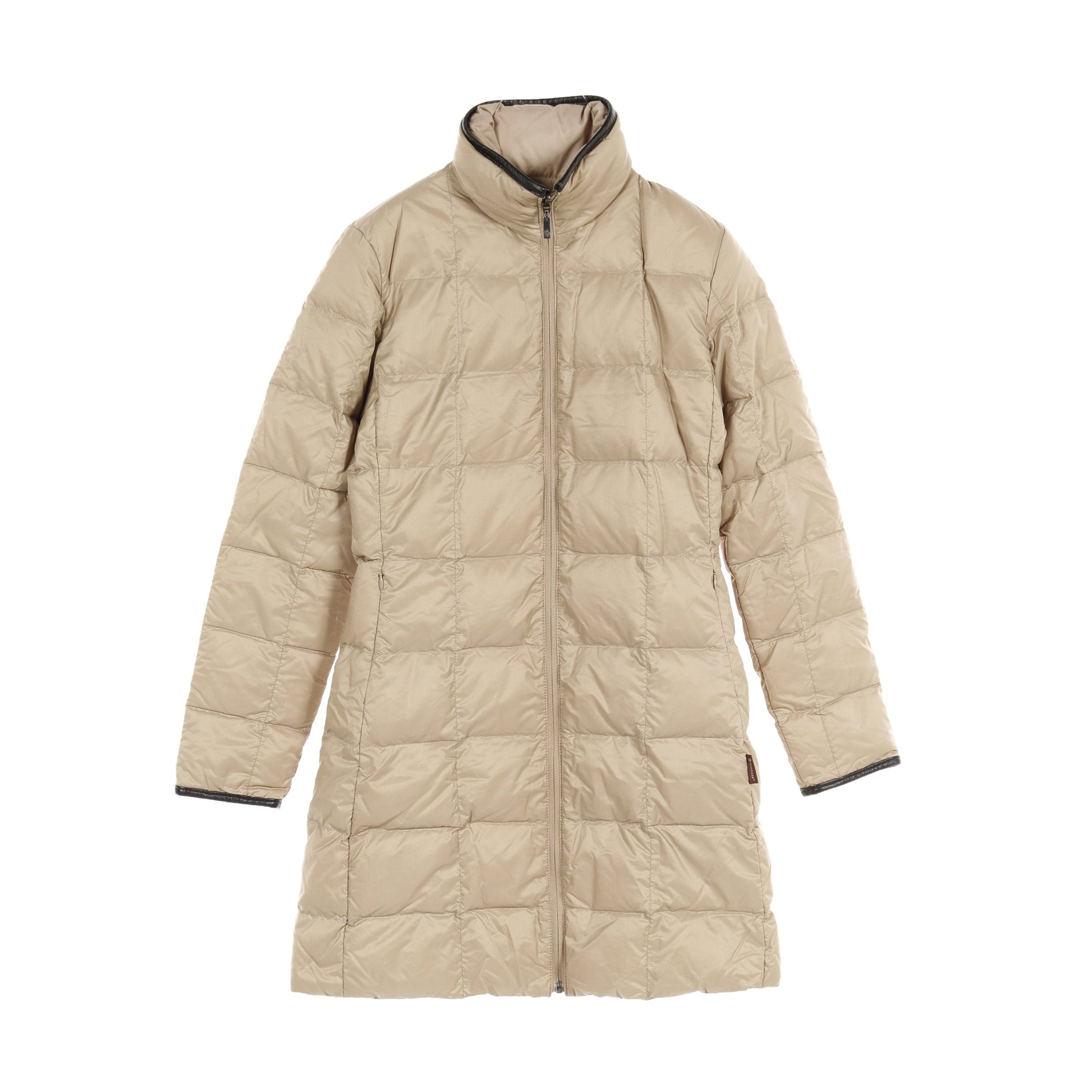 ダウンコート ベージュ リバーシブル 茶タグ モンクレール アウター MONCLER