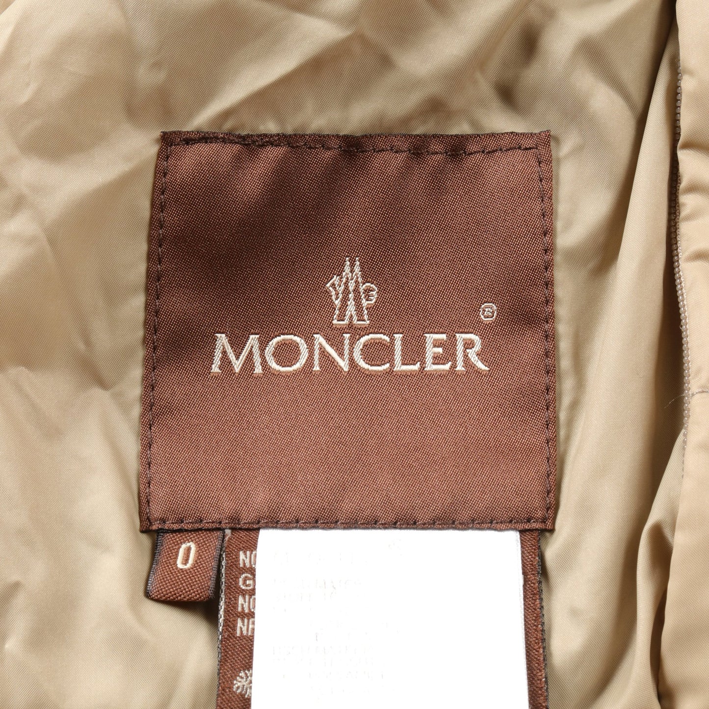 ダウンコート ベージュ リバーシブル 茶タグ モンクレール アウター MONCLER