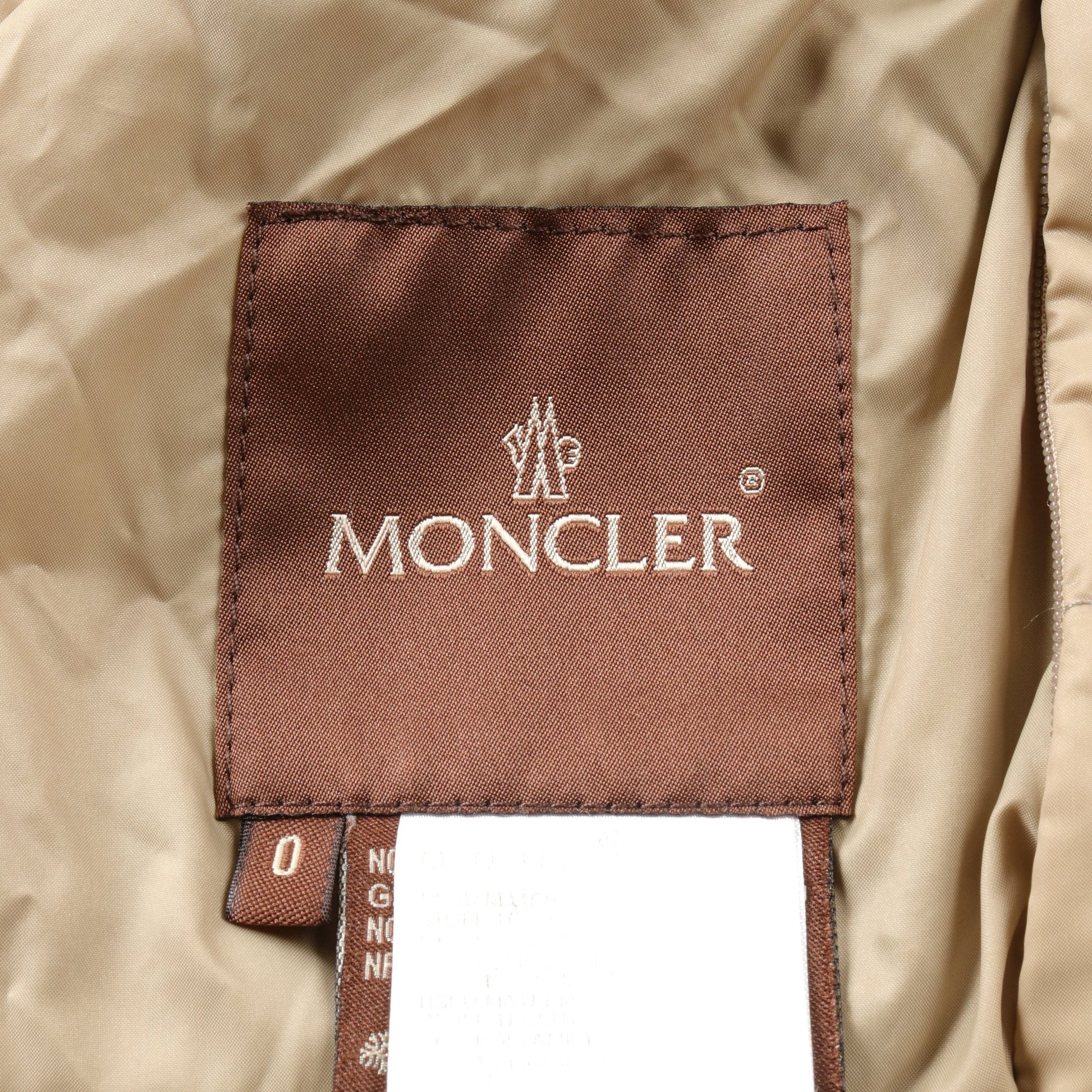 ダウンコート ベージュ リバーシブル 茶タグ モンクレール アウター MONCLER