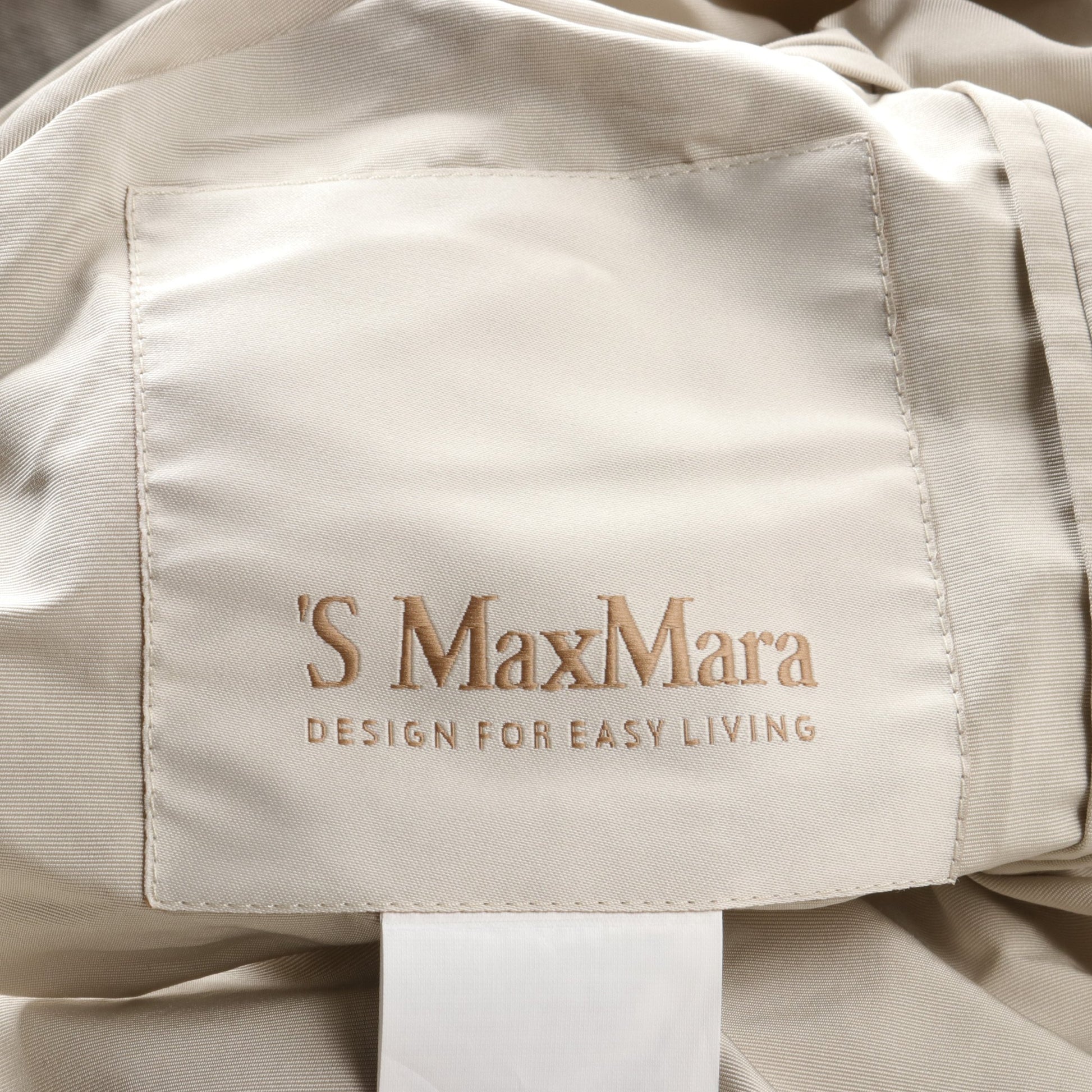 コート ボーダー ベージュ ブラック ホワイト リバーシブル エスマックスマーラ アウター S Max Mara