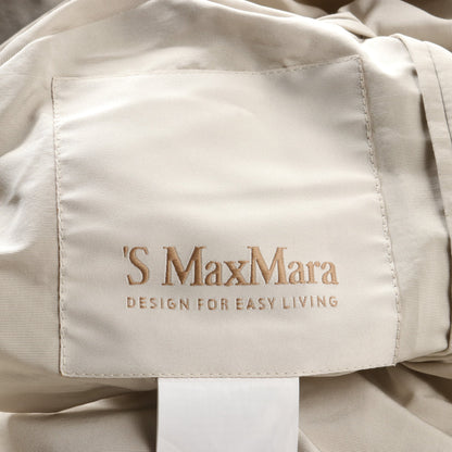 コート ボーダー ベージュ ブラック ホワイト リバーシブル エスマックスマーラ アウター S Max Mara