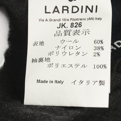 テーラードジャケット フラワーパッチ ウール グレー ラルディーニ アウター LARDINI