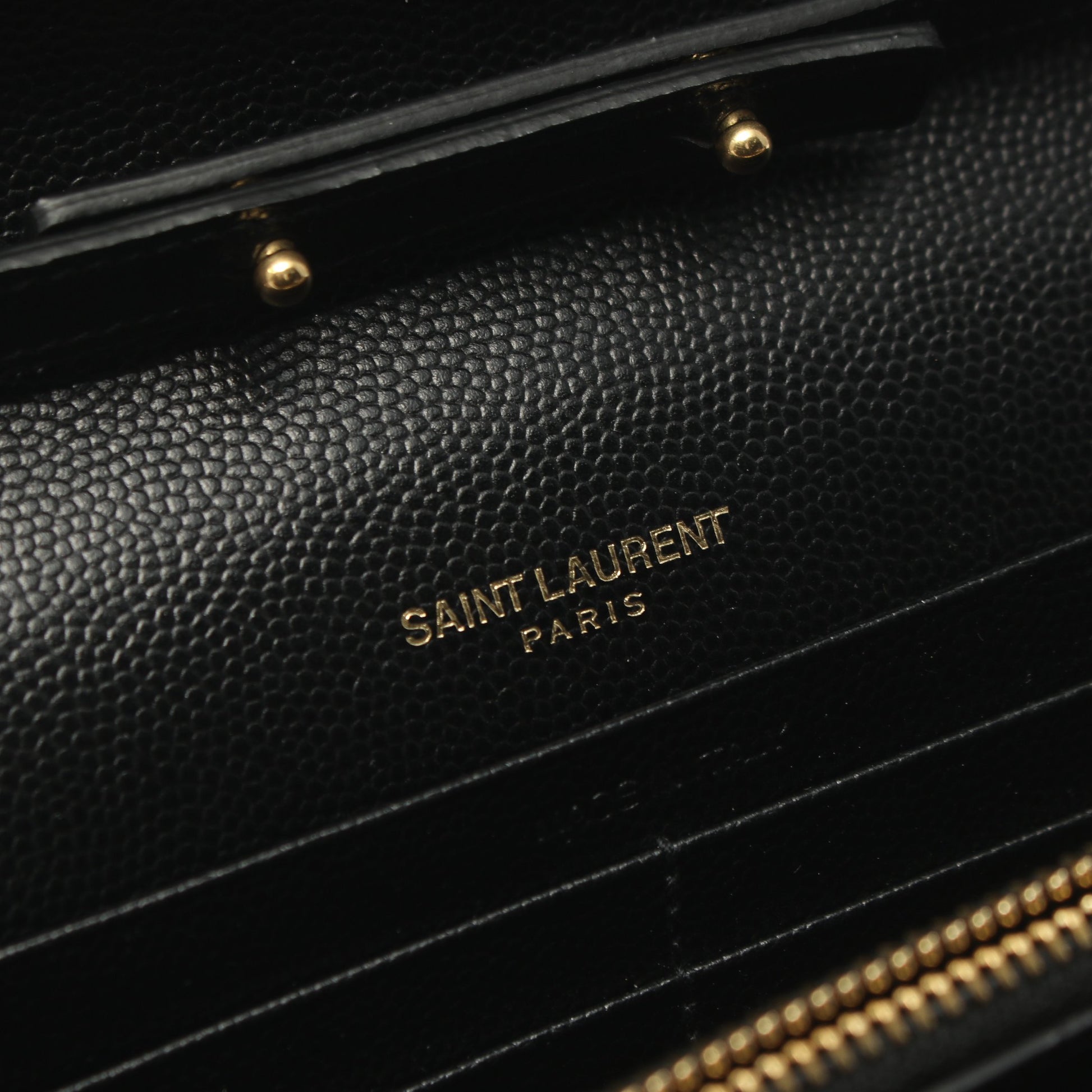 モノグラム サンローラン チェーンウォレット レザー ブラック サンローランパリ バッグ SAINT LAURENT PARIS