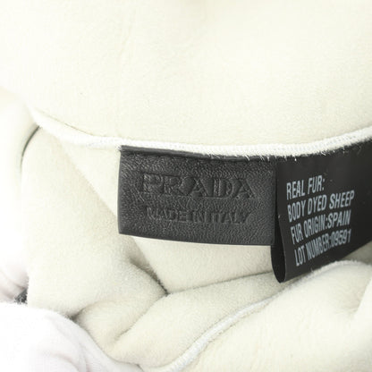 テリートート ハンドバッグ トートバッグ ムートン ホワイト プラダ バッグ PRADA