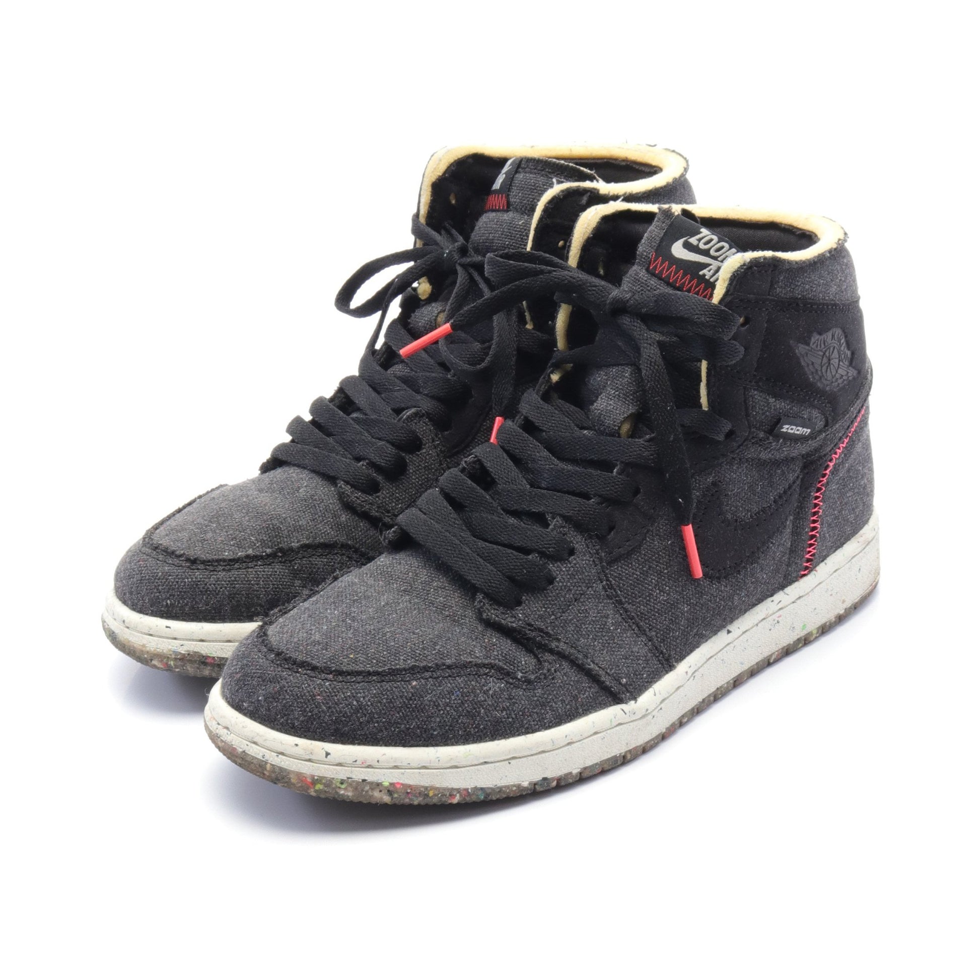 Air Jordan 1 High Zoom Crater ハイカットスニーカー ファブリック ブラック ナイキ シューズ NIKE