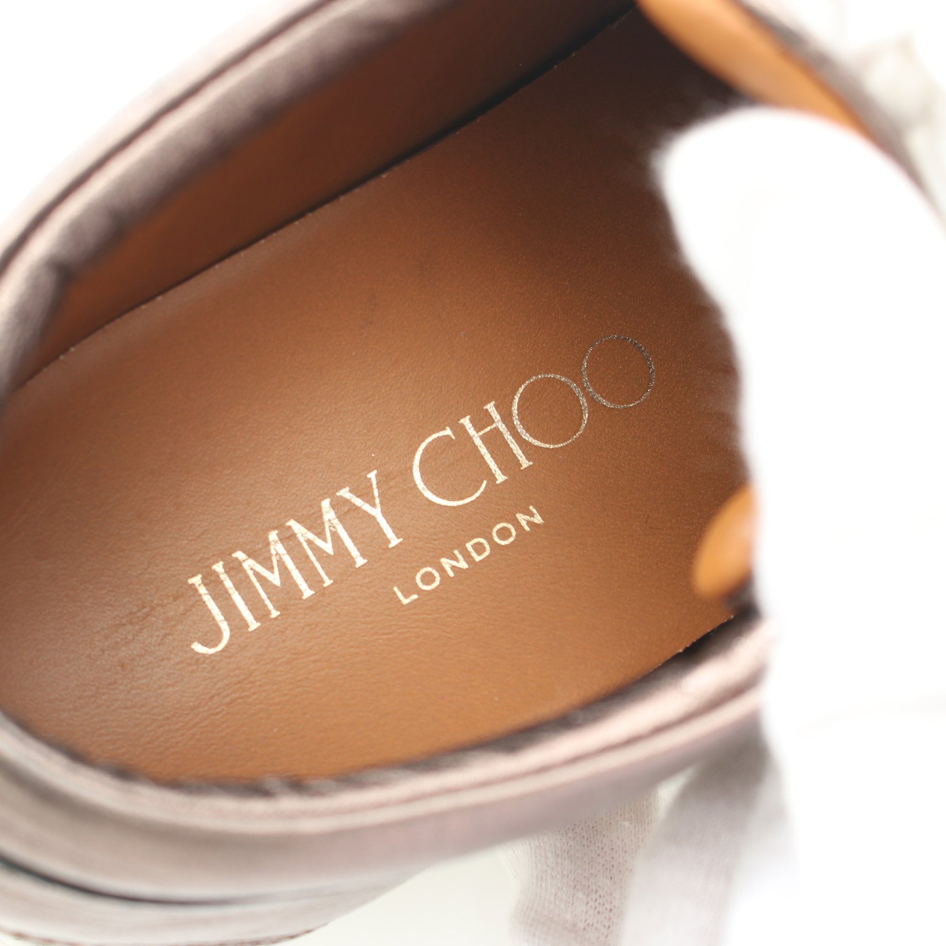 MIAMI スニーカー レザー グリッター ブロンズ シャンパンゴールド ジミーチュウ シューズ JIMMY CHOO