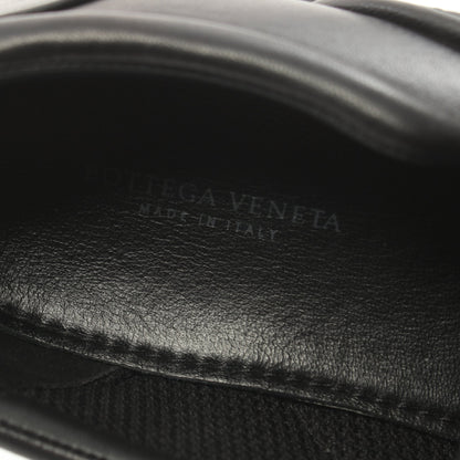 イントレチャート スリッポン レザー ブラック ボッテガヴェネタ シューズ BOTTEGA VENETA