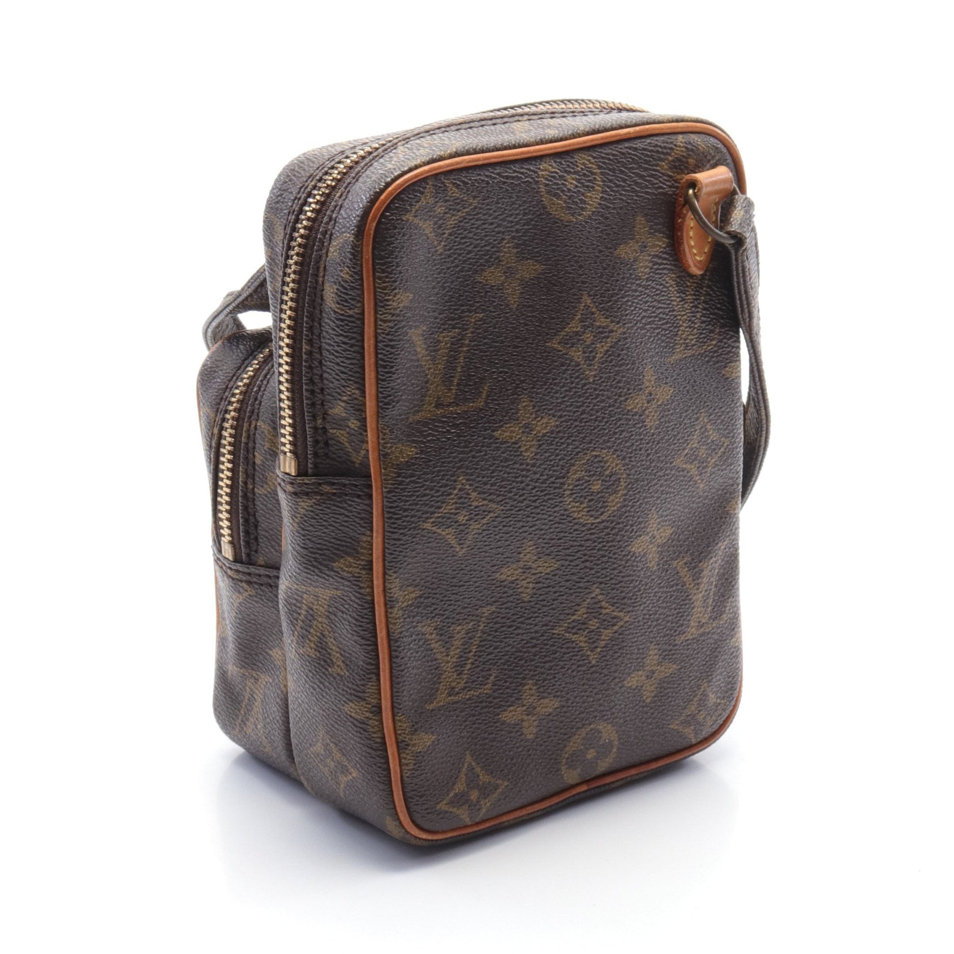 ミニアマゾン モノグラム ショルダーバッグ PVC レザー ブラウン ルイヴィトン バッグ LOUIS VUITTON