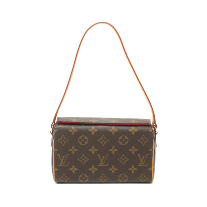 レシタル モノグラム ハンドバッグ PVC レザー ブラウン ルイヴィトン バッグ LOUIS VUITTON