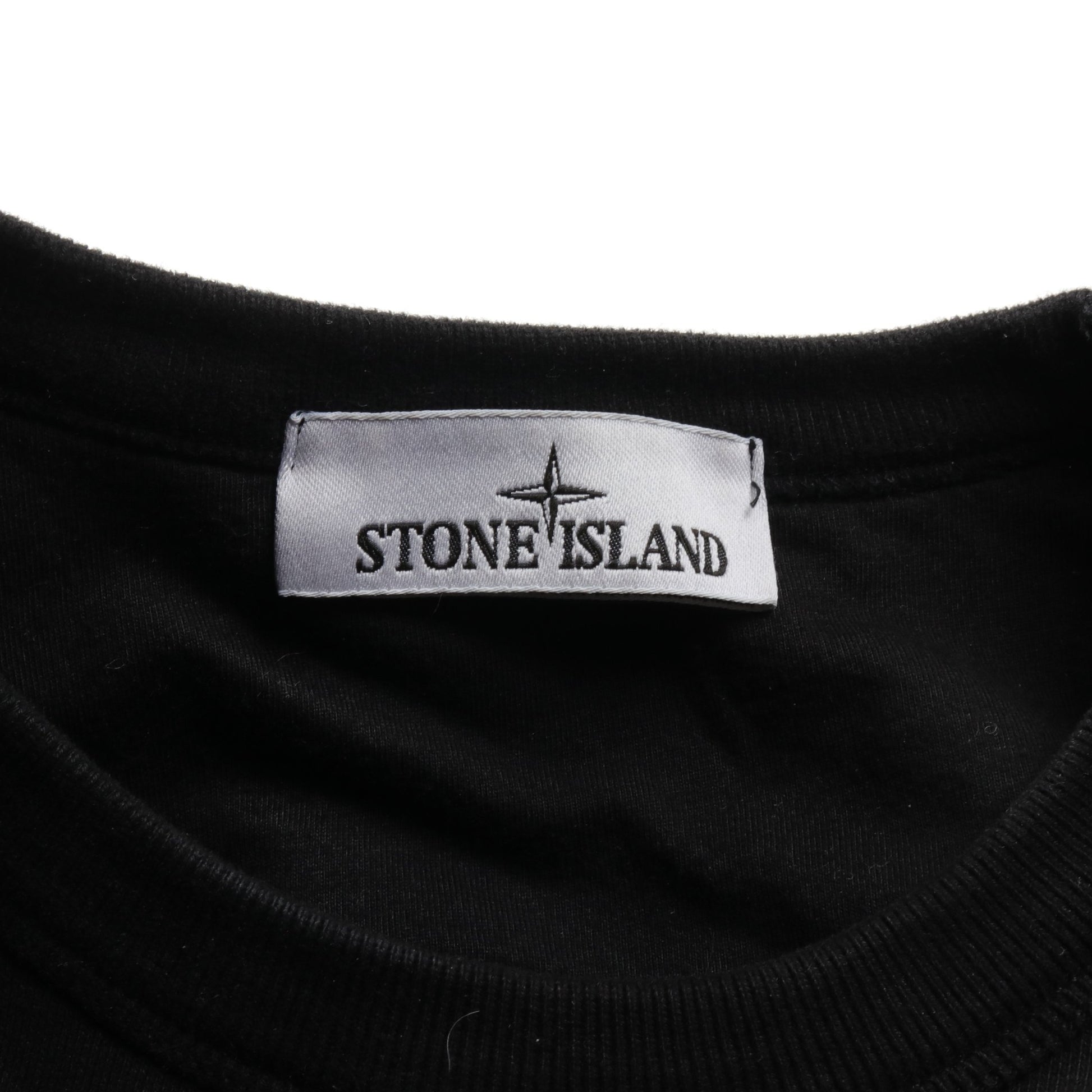 オーバーサイズ スウェットシャツ ロゴパッチ コットン ブラック ストーンアイランド トップス Stone Island